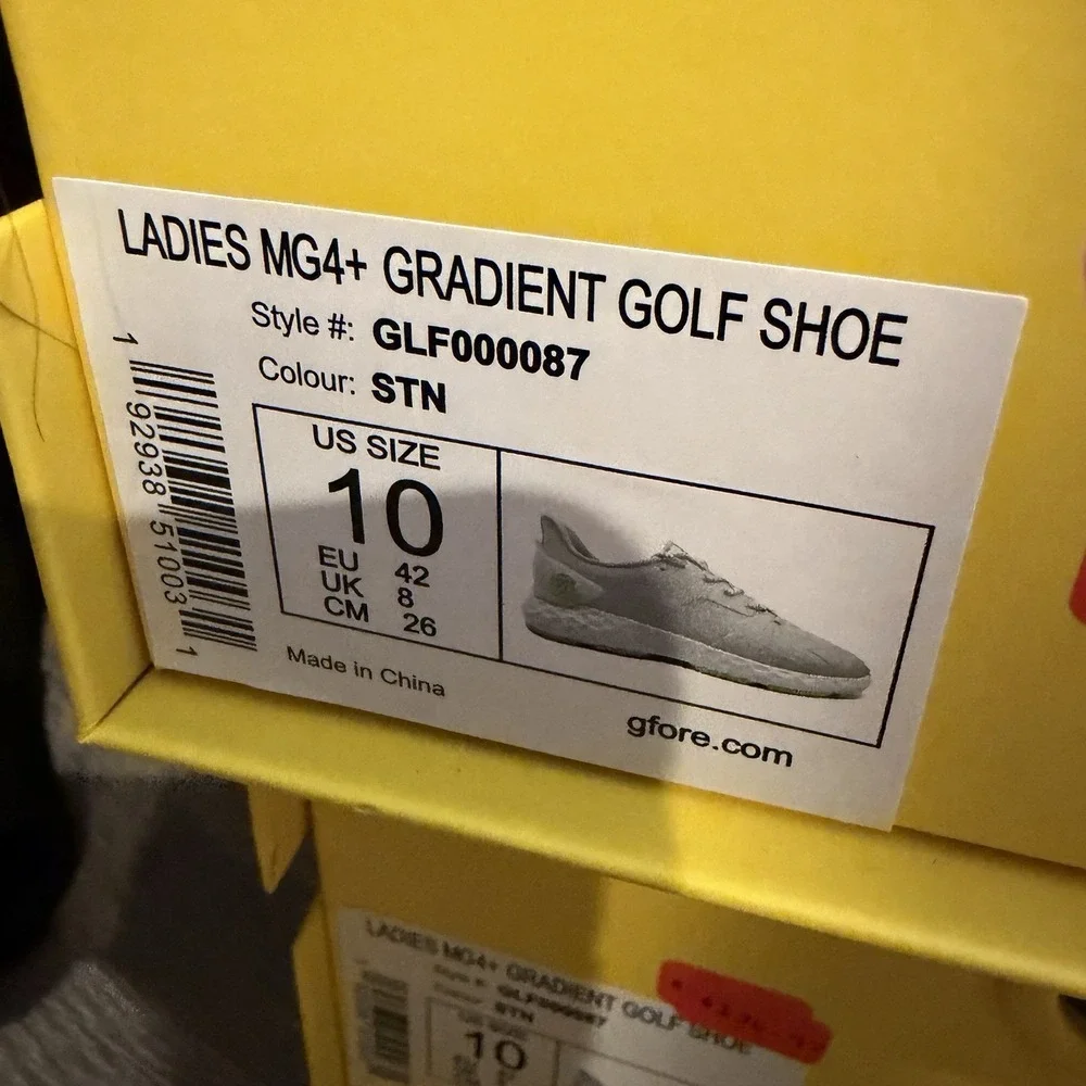 G/FORE‎ GFORE MG4+ Gradient Golf Shoe Sneaker ⛳️ Women's 10 ⛳️ Khaki Tan Green